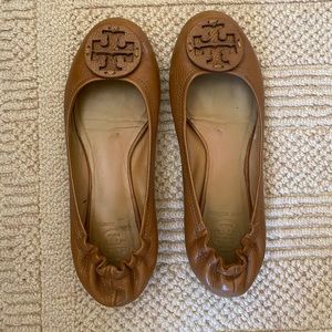 Tan Tory Burch flats size 7.5